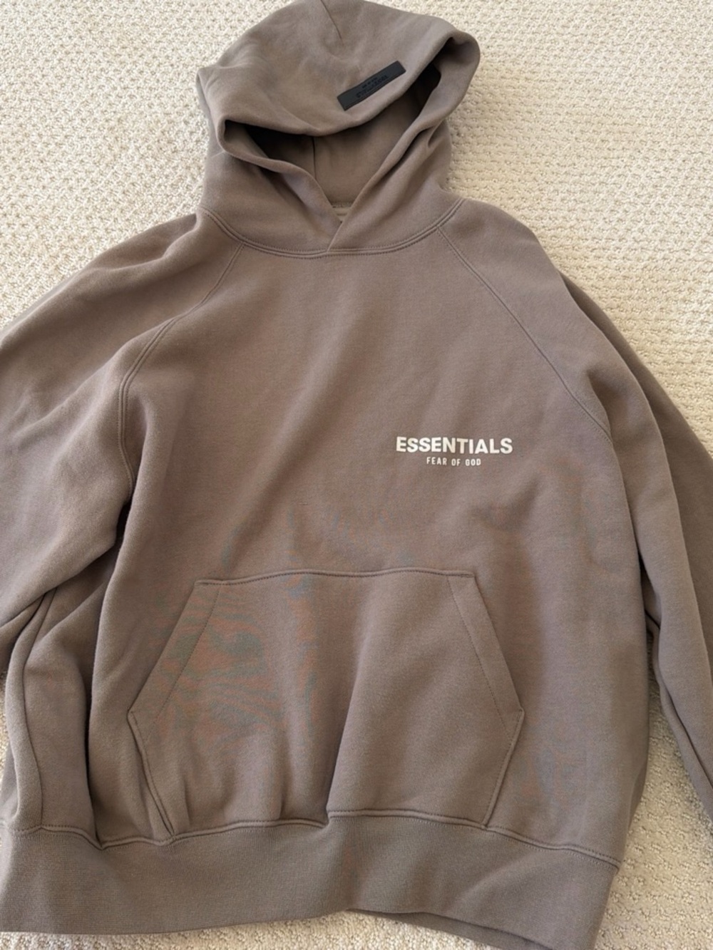 Essentials Fear of God Hoodie - Taupe Brown